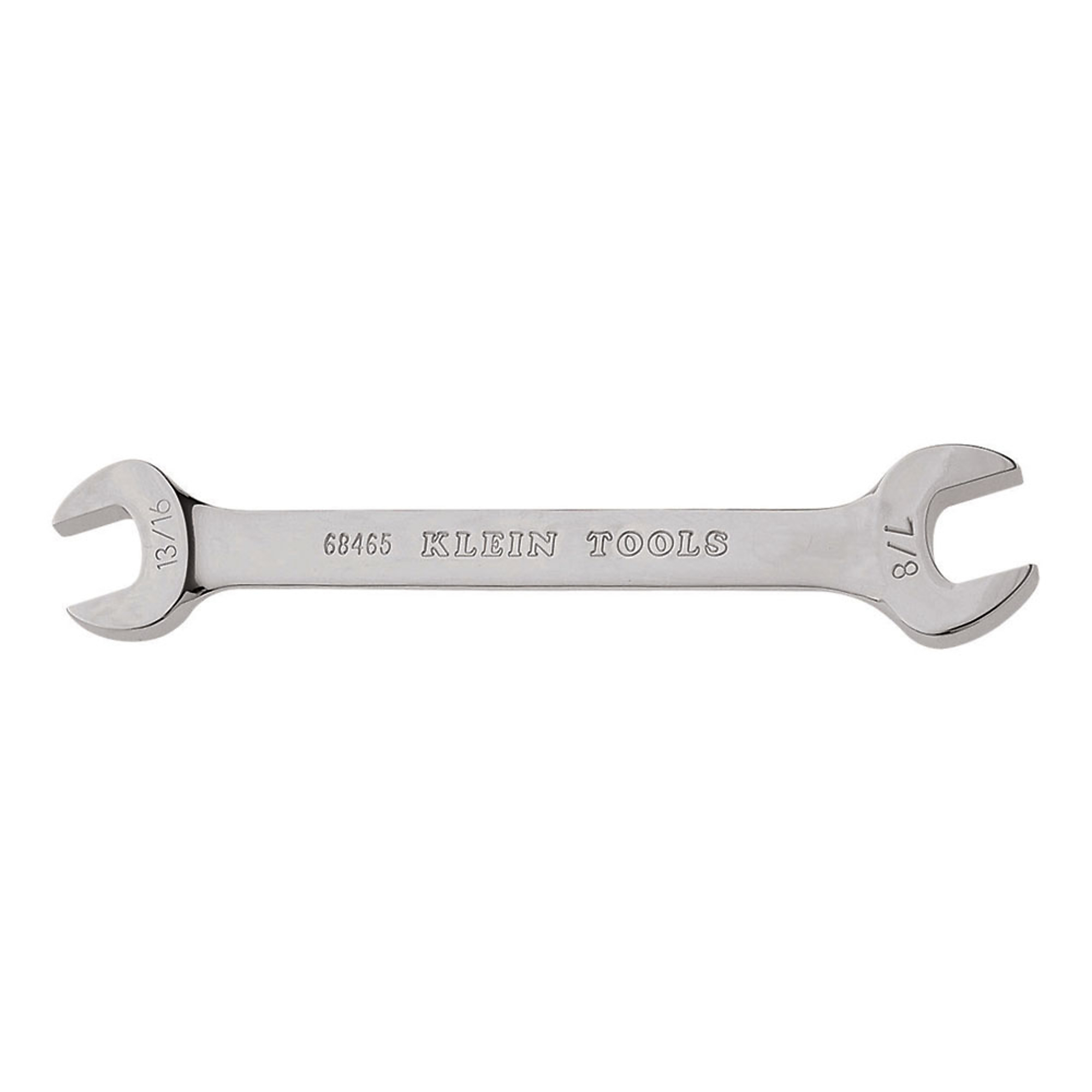 Klein Tools, Open-End Wrench 13/16in. and 7/8in. Ends, Model# 68465